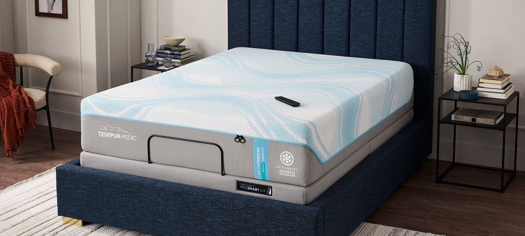 Tempur-Pedic TEMPUR-ActiveBreeze® 13" Medium Hybrid Mattress with Pro Smart Air Base