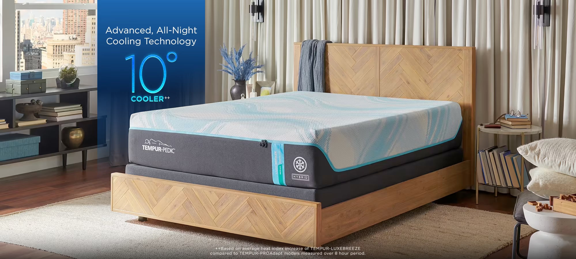 Tempur-Pedic TEMPUR-LuxeBreeze® Medium Hybrid 13" Mattress 2.0