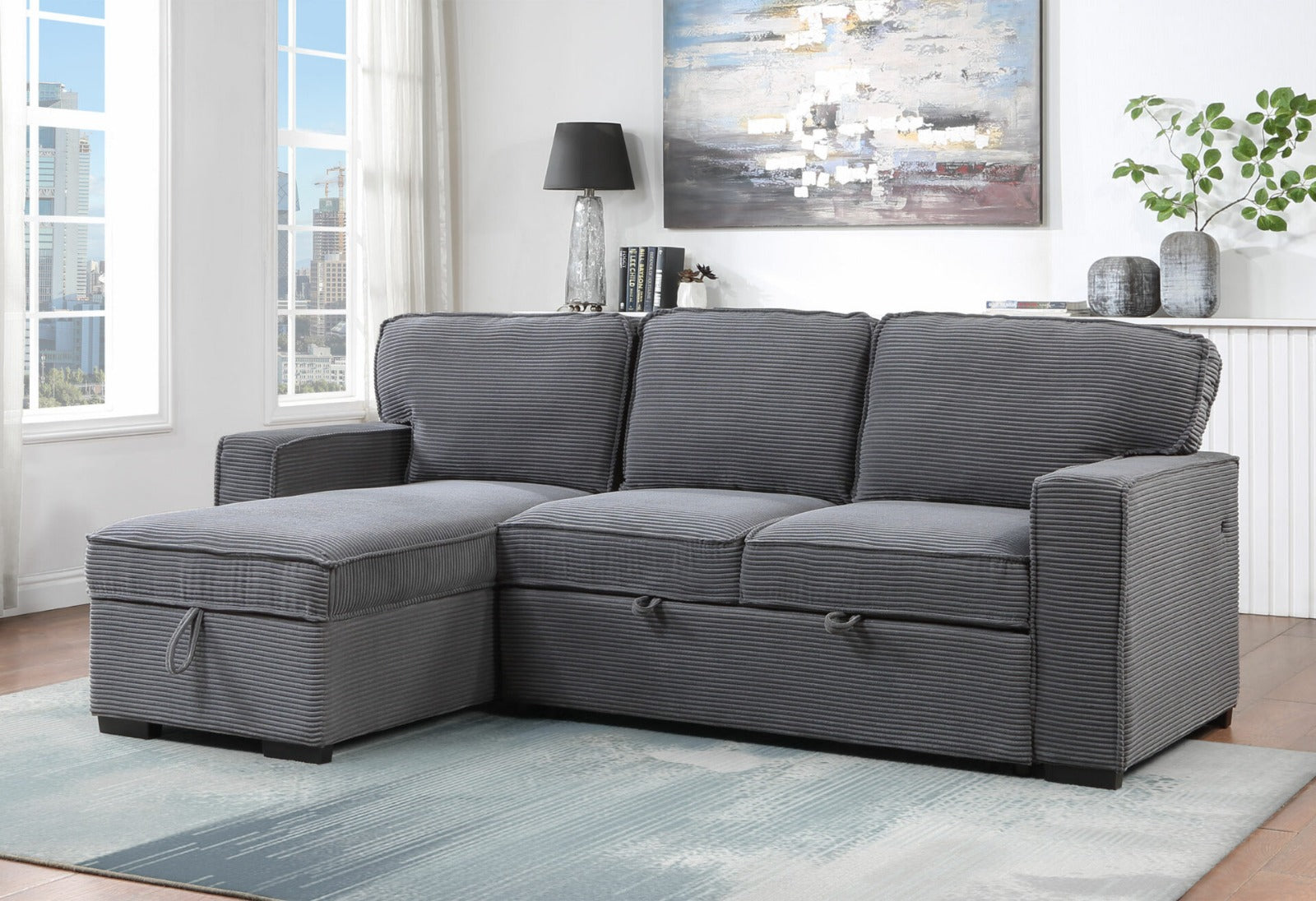 3-Seater Luxury Storage Sofa