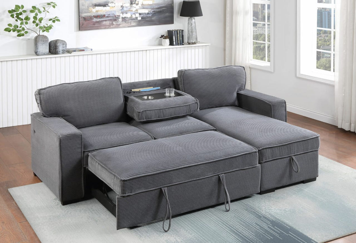 3-Seater Luxury Storage Sofa