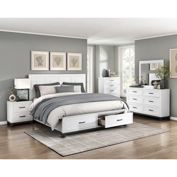The Haven 10-Piece Bedroom Set | Alpine White | Storage Bed | Same-Day Delivery & Assembly | NYC & NJ