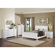 The Louis 10-Piece Bedroom Set | Cappuccino or Classic White | Sleigh Bed | Same-Day Delivery & Assembly | NYC & NJ