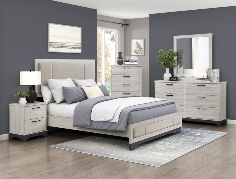 The Asher 10-Piece Bedroom Set | Upholstered Two-Tone | Same-Day Delivery & Assembly | NYC & NJ