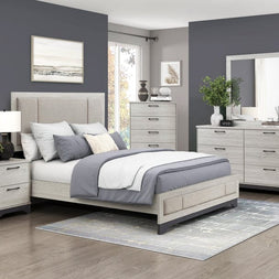 The Asher 10-Piece Bedroom Set | Upholstered Two-Tone | Same-Day Delivery & Assembly | NYC & NJ