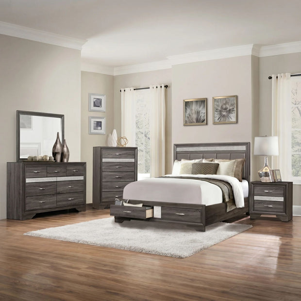 The Crystal 10-Piece Bedroom Set | Pearl White | Storage Bed + Glam Detail | Same-Day Delivery & Assembly | NYC & NJ