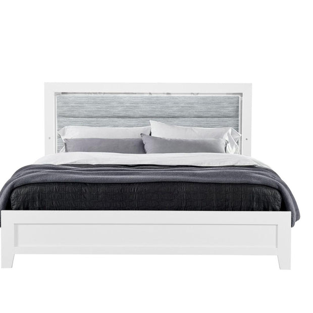The Nova 10-Piece Bedroom Set | Glacier White | LED Headboard | Same-Day Delivery & Assembly | NYC & NJ