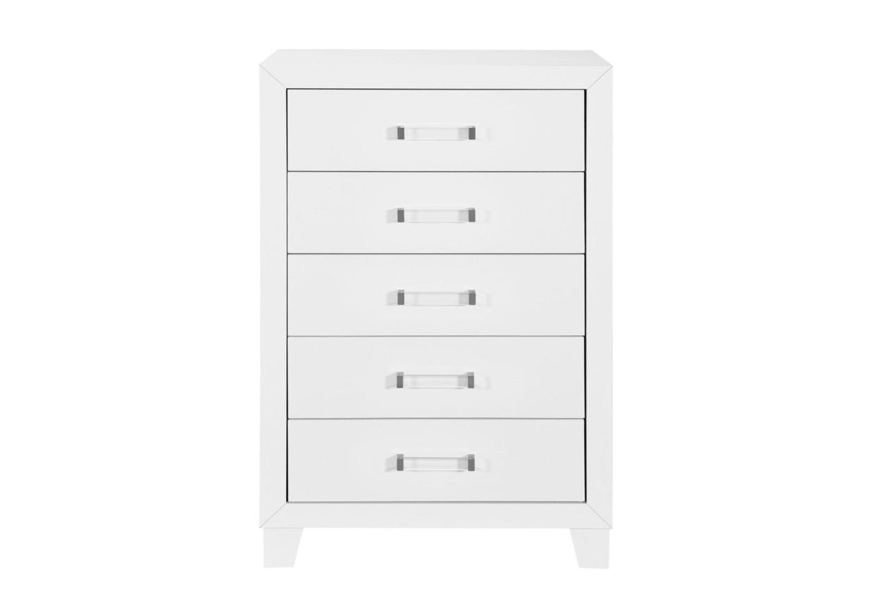 The Nova 10-Piece Bedroom Set | Glacier White | LED Headboard | Same-Day Delivery & Assembly | NYC & NJ