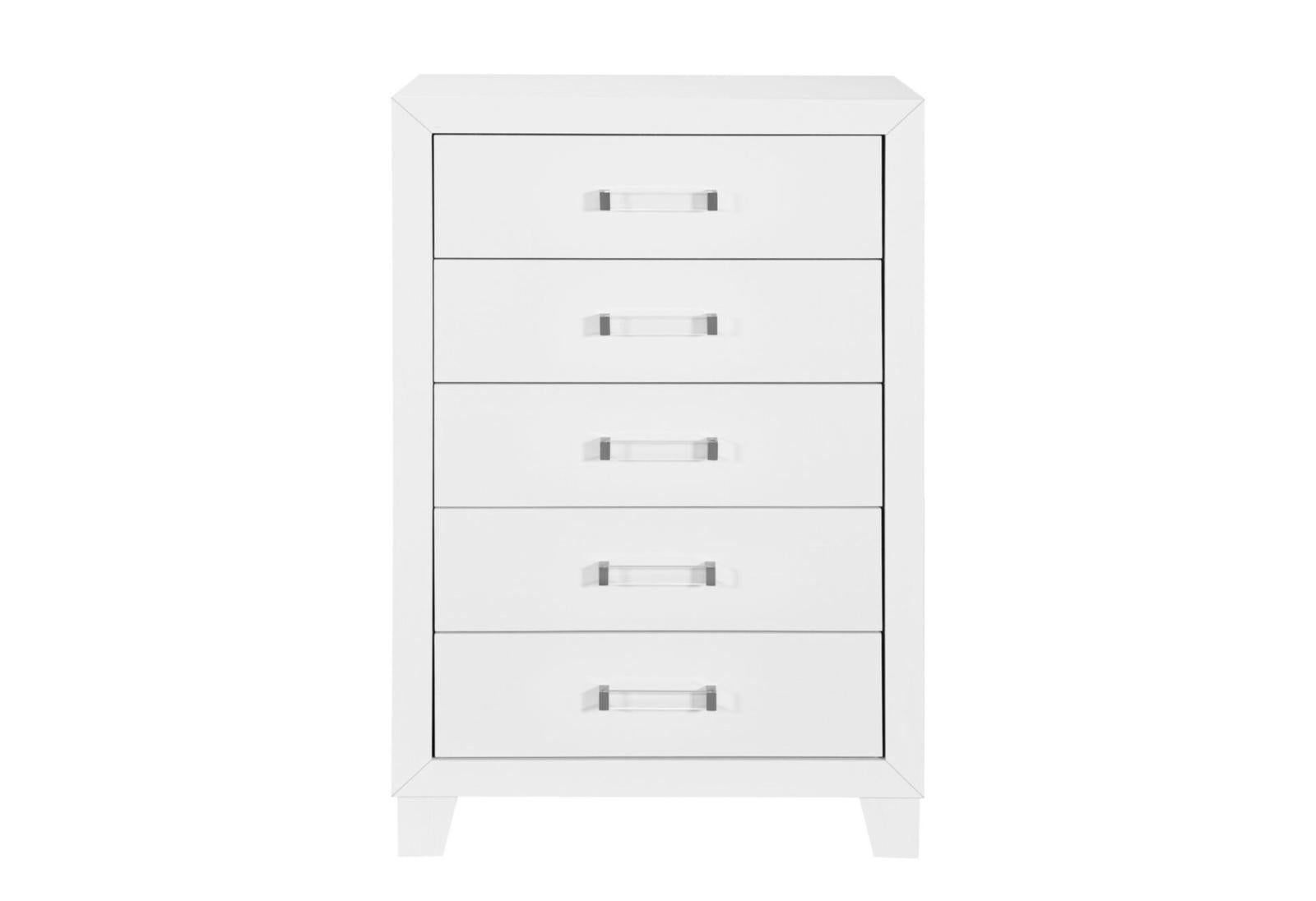 The Nova 10-Piece Bedroom Set | Glacier White | LED Headboard | Same-Day Delivery & Assembly | NYC & NJ