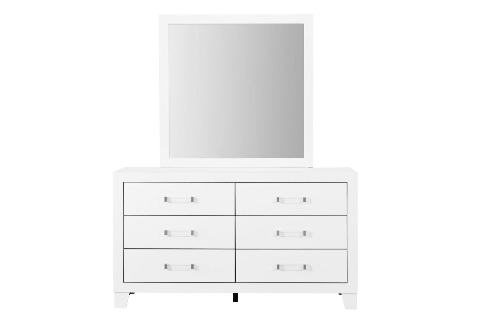 The Nova 10-Piece Bedroom Set | Glacier White | LED Headboard | Same-Day Delivery & Assembly | NYC & NJ