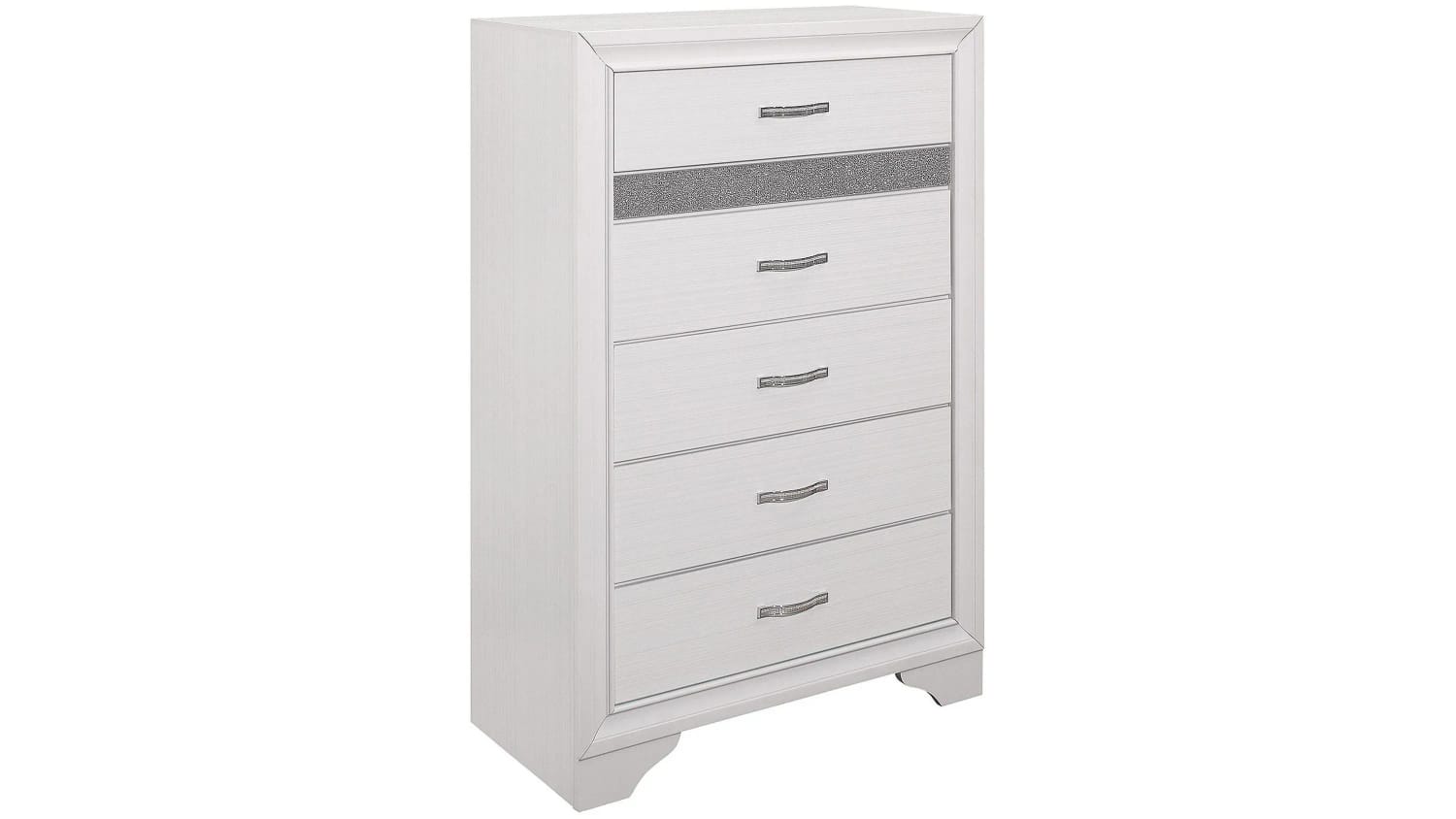 The Crystal 10-Piece Bedroom Set | Pearl White | Storage Bed + Glam Detail | Same-Day Delivery & Assembly | NYC & NJ