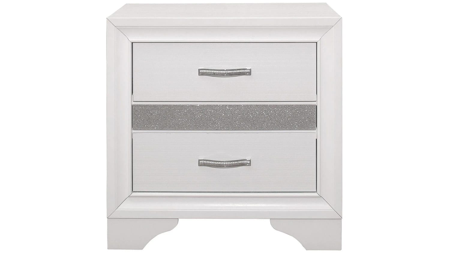 The Crystal 10-Piece Bedroom Set | Pearl White | Storage Bed + Glam Detail | Same-Day Delivery & Assembly | NYC & NJ