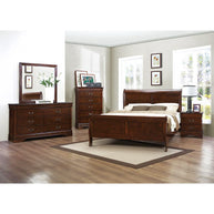The Louis 10-Piece Bedroom Set | Cappuccino or Classic White | Sleigh Bed | Same-Day Delivery & Assembly | NYC & NJ