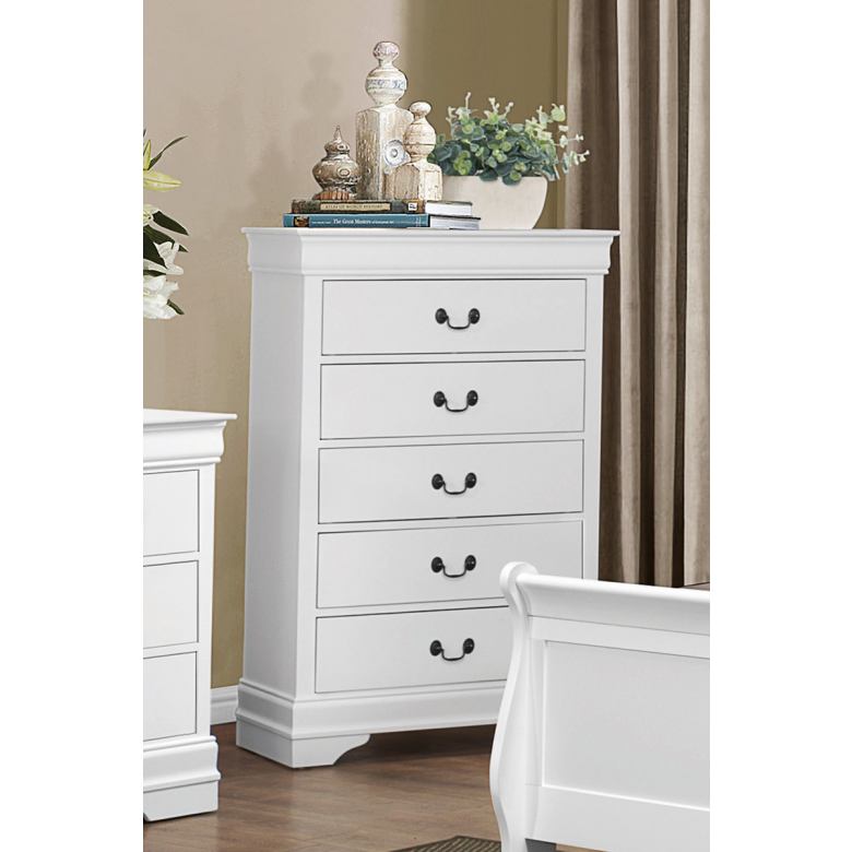 The Louis 10-Piece Bedroom Set | Cappuccino or Classic White | Sleigh Bed | Same-Day Delivery & Assembly | NYC & NJ