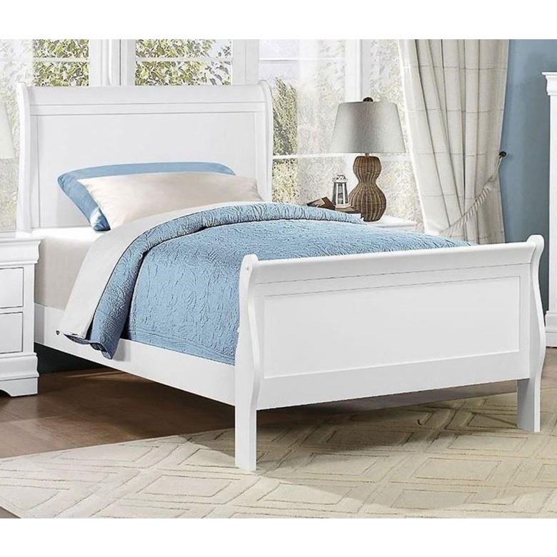 The Louis 10-Piece Bedroom Set | Cappuccino or Classic White | Sleigh Bed | Same-Day Delivery & Assembly | NYC & NJ