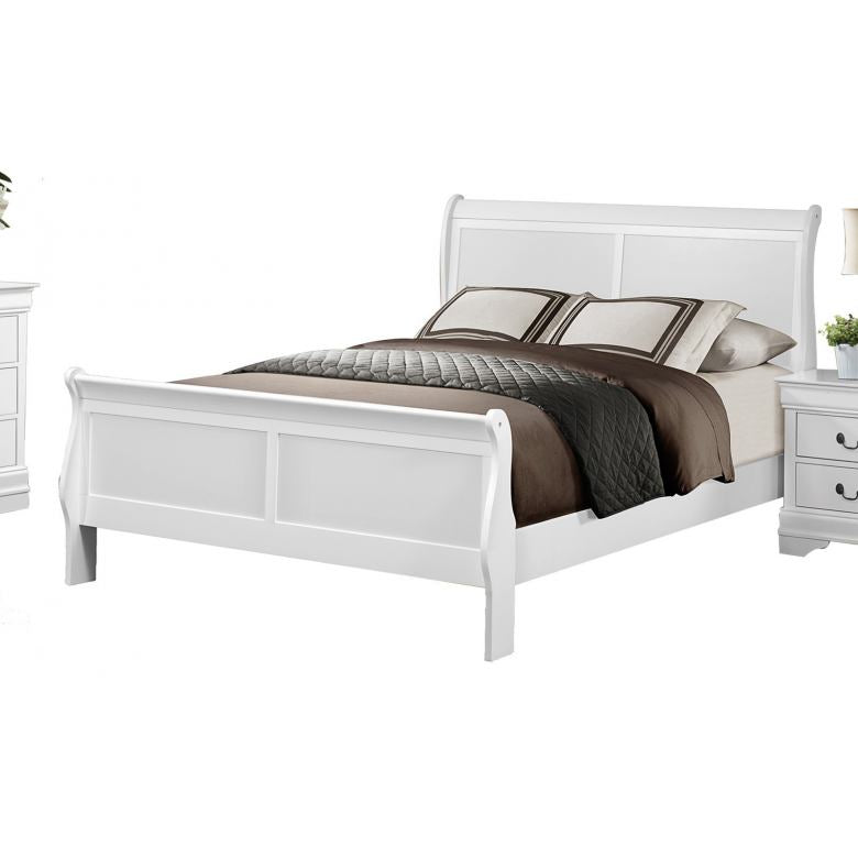 The Louis 10-Piece Bedroom Set | Cappuccino or Classic White | Sleigh Bed | Same-Day Delivery & Assembly | NYC & NJ