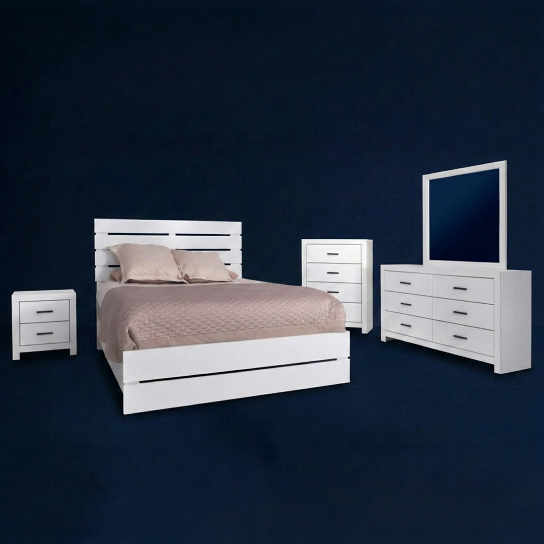 The Blanc 10-Piece Bedroom Set | Modern Farmhouse White | Same-Day Delivery & Assembly | NYC & NJ