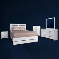 The Blanc 10-Piece Bedroom Set | Modern Farmhouse White | Same-Day Delivery & Assembly | NYC & NJ