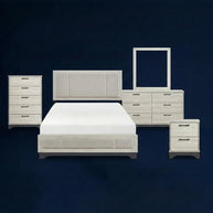 The Asher 10-Piece Bedroom Set | Upholstered Two-Tone | Same-Day Delivery & Assembly | NYC & NJ