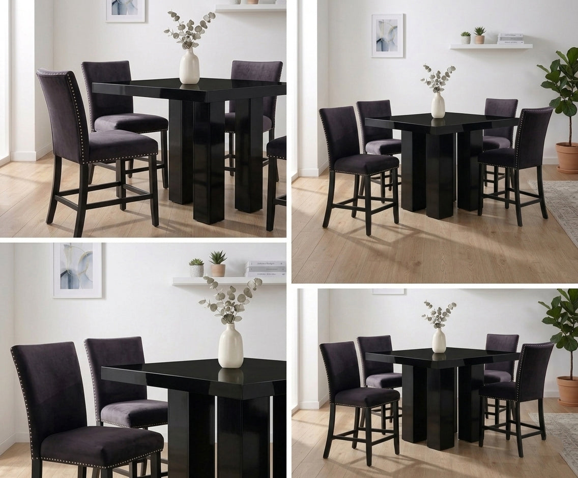 Modern Counter Height Dining Table Set – 4 Seater