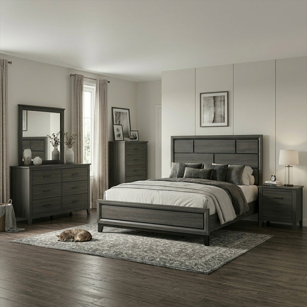 The Greystone 10-Piece Bedroom Set | Dark Modern | Same-Day Delivery & Assembly | NYC & NJ