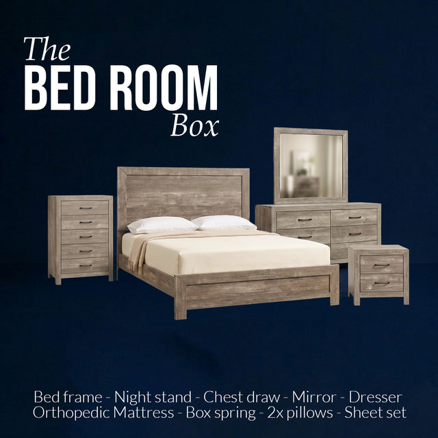 Modern Complete Bedroom Box with Mattress