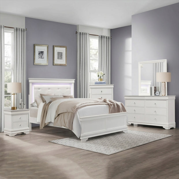 The Lumi 10-Piece Bedroom Set | White LED | Same-Day Delivery & Assembly | NYC & NJ