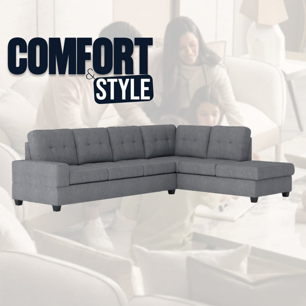 Ashbury 5-Seater Modern Sectional Sofa