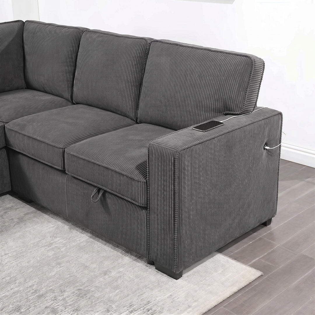 3-Seater Luxury Storage Sofa